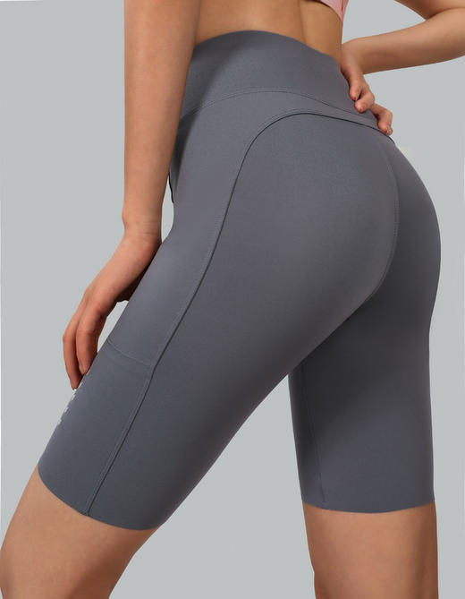 【口袋五分裤】断码福利 官网560！带口袋高腰收腹提臀五分鲨鱼裤女 外穿打底瑜伽骑行运动紧身短裤 商品图3