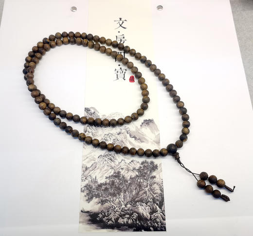 绿奇楠沉香手串0.8×108 商品图0