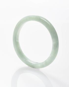 伽罗JALO A货翡翠手镯SGE07156