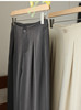 【三伏天不热！很薄！又软又垂】2025超凉爽休闲直筒裤高腰遮胯显瘦宽松阔腿西裤女夏裤！ 商品缩略图5