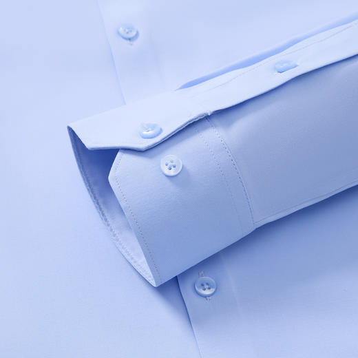 【弹力莫代尔】罗蒙春秋高品质温莎领长袖衬衫男士商务通勤职业正装纯色衬衣男 商品图10