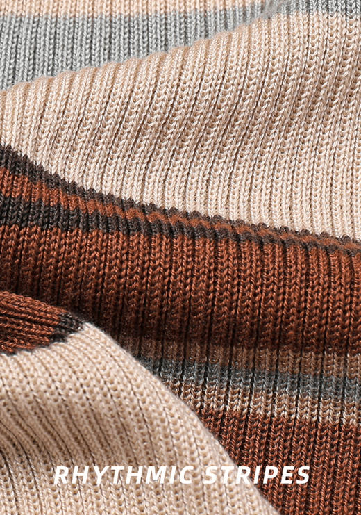 臣禾	【律动条纹T】天丝正肩圆领短袖T恤	JZ252050222 商品图2