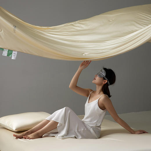 自然醒A类莹丝流光蚕丝夏被轻奢高端巴拿马蚕丝春夏季母婴级裸睡亲肤空调被薄被子可机洗纯色LFS 商品图0