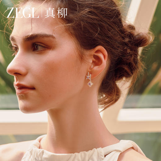 ZEGL真柳设计师星露系列星星耳环女小众耳钉高级轻奢耳坠流苏耳饰 商品图2
