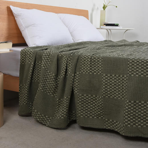 居家必备纯棉砂洗棋盘格休闲毯柔软亲肤四季可用 商品图8