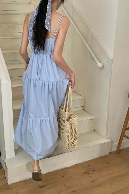 SUMMER & SAGE 法式V领吊带连衣裙 20520 商品图6