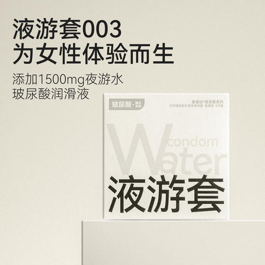 羞羞哒夜游003超薄安全避孕套计生性用品玻尿酸女性用水润情趣清爽型byt 商品图1