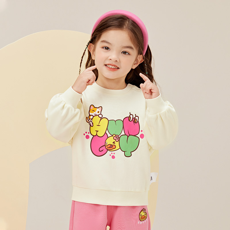 B.Duck小黄鸭童装春秋卫衣90-130 FF3508072