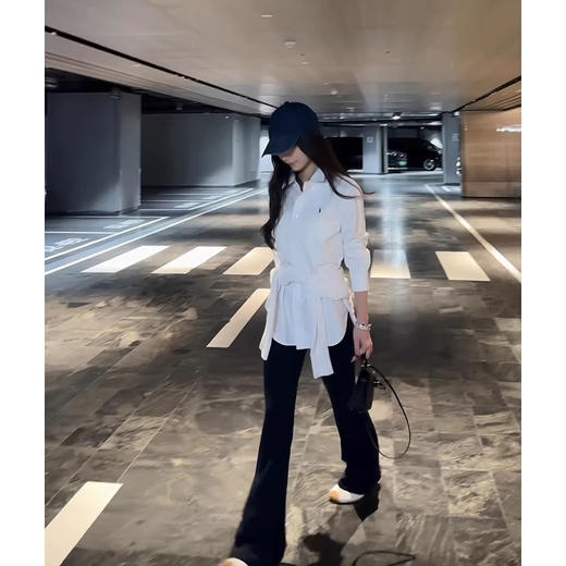 COCO ZONE 秋冬设计感前幅刺绣翻领单排扣衬衫CC1D2825 商品图1