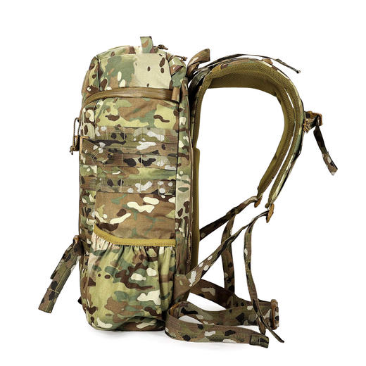 【500D尼龙 抗撕防泼 多层收纳 YKK多耐福堆料】2day Cordura战术突击双肩背包27L（molle系统 主体Y字型全开拉链 舒适背负）ds（dq） 商品图3