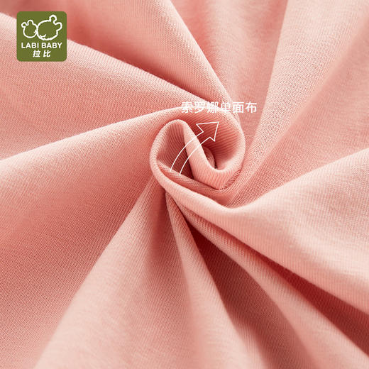 拉比-童衣类（夏）I5精致花边全开连体衣玫瑰红059 商品图2