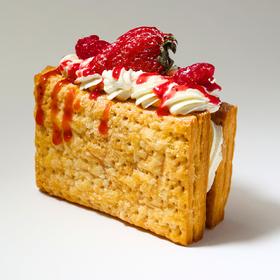 法式草莓芝士拿破仑（需冷藏）