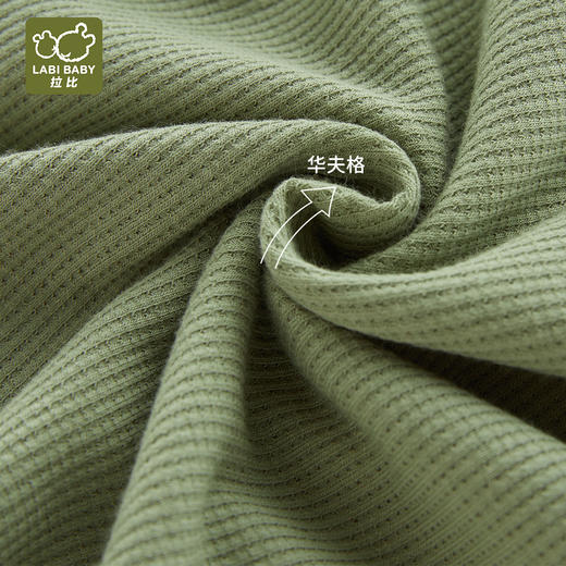 拉比-童衣类（夏）运动印花圆领服套装灰绿 商品图4