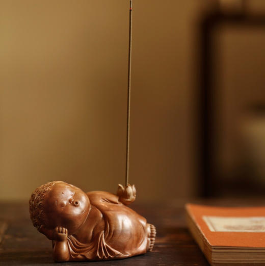 【青山特惠】老山檀香 | 卧佛 · 香插 摆件 b19 商品图0