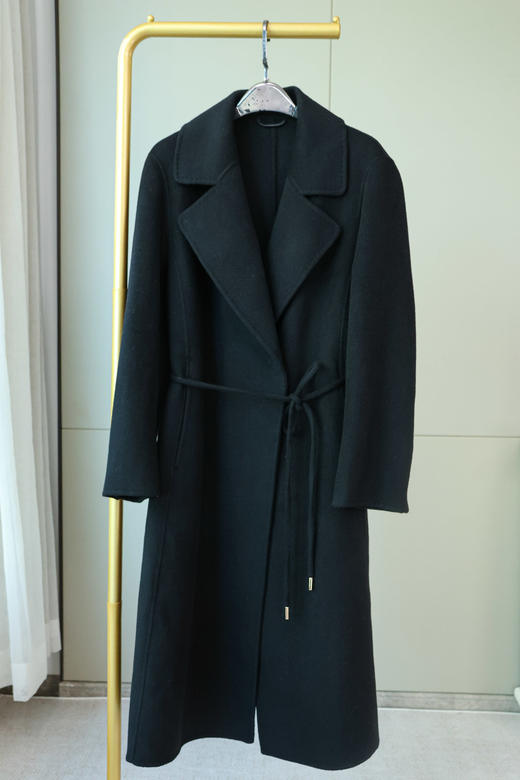 温存|知性系带羊毛大衣（91726） 商品图6