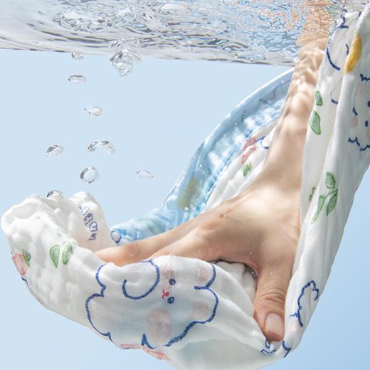 三利婴儿浴巾6层纱布纯棉超软新生儿宝宝儿童全棉洗澡大毛巾裹巾 商品图3