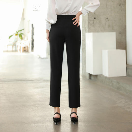 女裤夏季款高端天丝面料休闲小直筒裤   AC-3T1203 商品图5