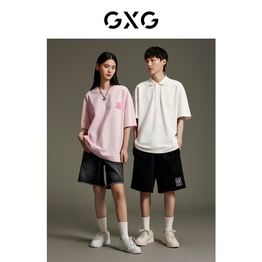 GXG男装 精致绣花短袖T恤 夏季热卖GEX14414072 商品图3