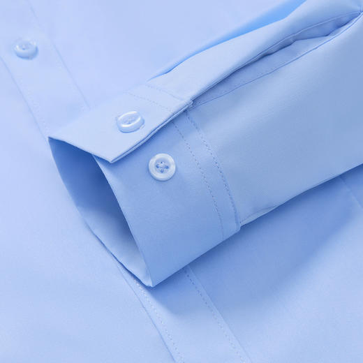 【弹力好穿】罗蒙春秋长袖衬衫女士商务正装通勤职业上班纯色衬衣女上衣 商品图8