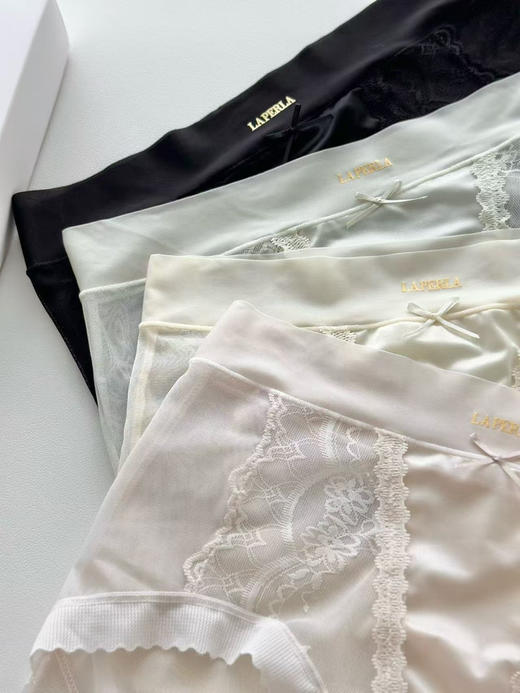 Laperla纯欲风蝴蝶结蕾丝性感内裤 超薄透气款（一合4条装）均码85 ~135可穿 商品图6