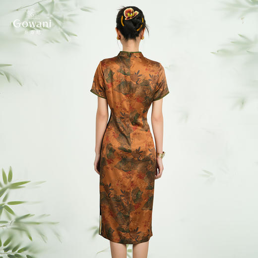 乔万尼新品新中式改良旗袍100%真丝连衣裙ED2E426 商品图4