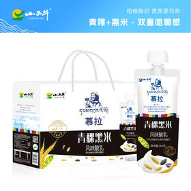 【光明&小西牛】常温100天保质期 自立袋青稞黑米酸奶 160g*10袋