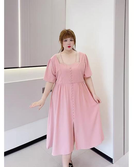 【诗铭洛可】XC2297连衣裙气质小心机纯色裙B18-3 商品图4