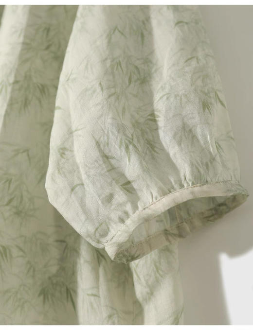 【MAX.GLOREA绿色竹叶系列】苎麻面料「文艺氛围感」 商品图4