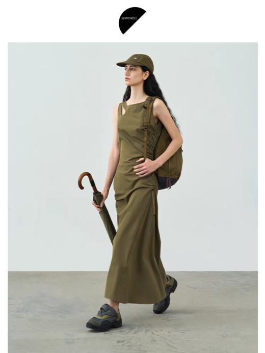 半圆/25725285/圆领不规则无袖镂空连衣裙 商品图2