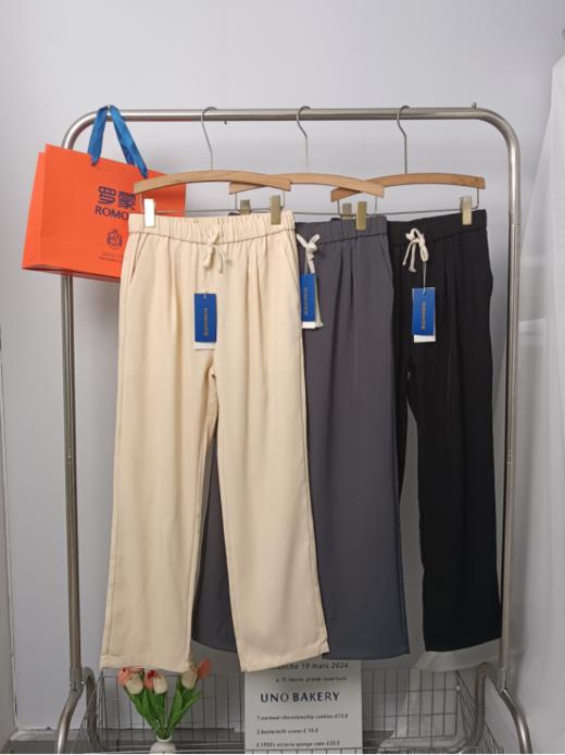 🌈夏天必备男士西裤软西裤的好🌟我要让所有人知道❗认准高端货的来❗老公穿上说舒服❗ 👉【罗蒙男士休闲锥形休闲西裤】❤️凉感+垂感+弹性三合一❗丝绸般细腻柔软✨，强韧耐磨 商品图5