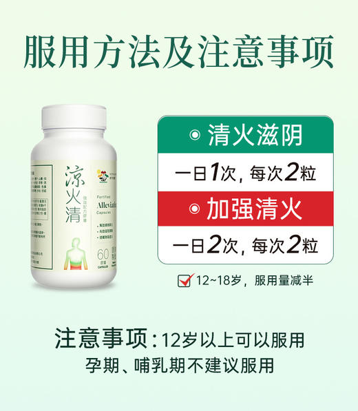 Vitagreen维特健灵 凉火清胶囊60粒/盒 商品图4