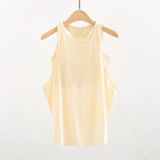 【新款运动背心】健身内衣无袖瑜伽服 美背宽松带胸垫无袖上衣  商品图8