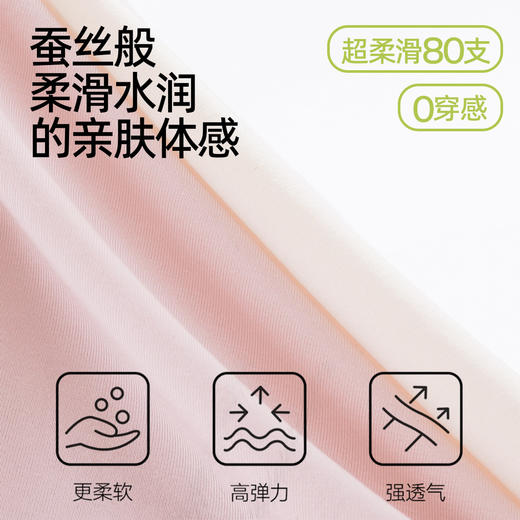 【4条装】熳洁儿 莫代尔甜美女士内裤中腰包臀超柔裸感25262140 商品图1