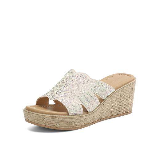 【坡跟拖鞋】25夏季新款厚底防水台经典女鞋休闲增高凉拖鞋女-BB 商品图9