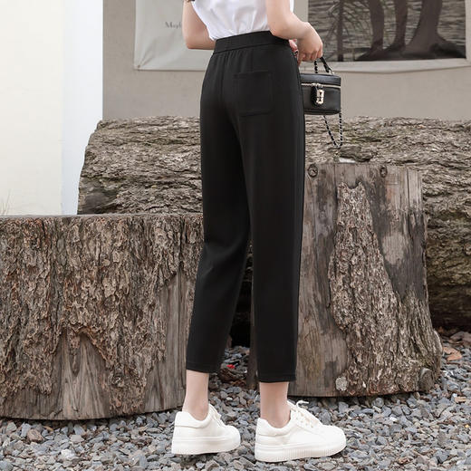 女裤夏季韩版松紧腰手感超软萝卜裤    AC-5K7160 商品图5