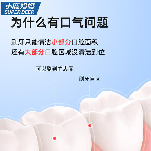 【一次一条便携装！口袋里的随身漱口水】小鹿妈妈漱口水 一次性独立便携装漱口水条装 盒装漱口液。ry 商品图2