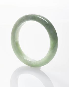 伽罗JALO A货翡翠手镯SGE07163