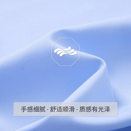 【弹力莫代尔】罗蒙春秋高品质温莎领长袖衬衫男士商务通勤职业正装纯色衬衣男 商品图6
