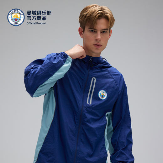 【官方正版】曼城俱乐部 | 拼色防晒外套轻薄网眼透气连帽款 商品图1