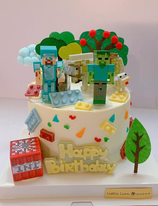 狮子家-我的世界 主题 生日蛋糕 纪念日蛋糕 聚会 仪式感必备 健康甜品 商品图0