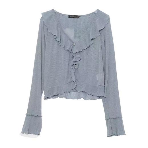 【诗铭洛可】W478防晒服夏日仙女开衫银丝外搭C5-1 商品图3