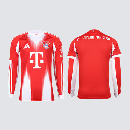 小李子阿迪达斯25/26赛季拜仁慕尼黑球迷版主场长袖球衣JP3689 商品图4