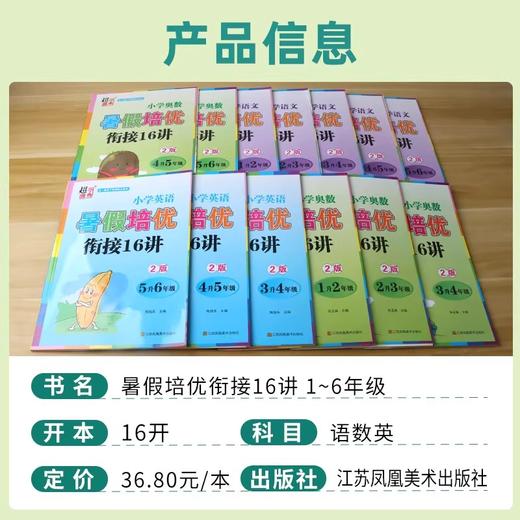 超能学典小学语文暑假培优小学英语暑假培奥数暑假培优优衔接16讲小学奥数暑假培优16讲12345年级暑假作业任选 商品图1