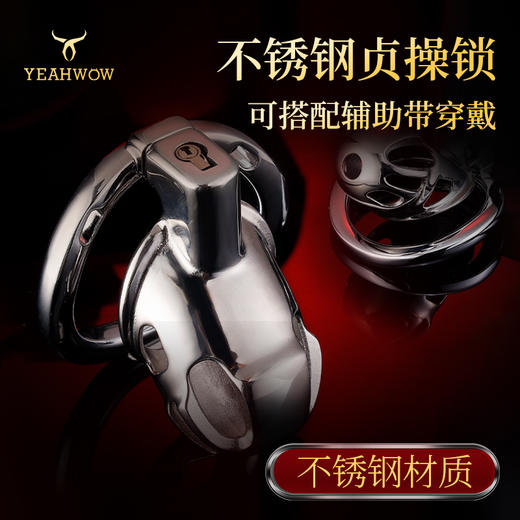 索迹 钢锋钢悦不锈钢镂空贞操锁 商品图1