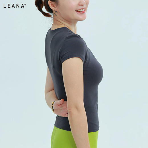 LEANA丽娜短袖休闲运动舒适短袖不含胸垫LN42008 商品图1