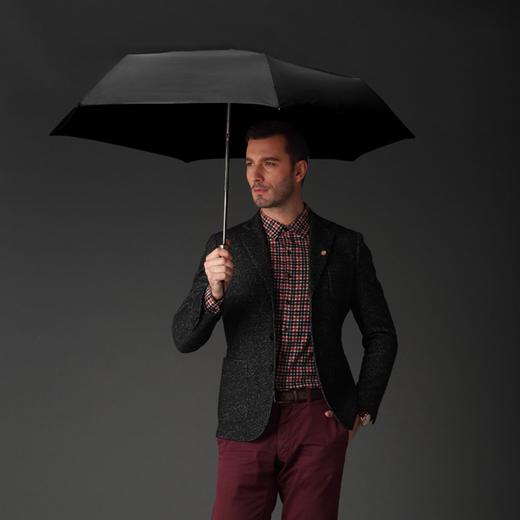 哈瓦那 木手柄大尺寸自动开收 纳米不沾水技术三折伞 商品图2