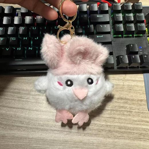 【蒜鸟蒜鸟，都不容易~】蒜鸟玩偶毛绒玩具 白小菜鸡搞怪文创公仔钥匙扣 包包挂饰挂件礼物-QQ 商品图5