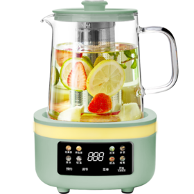 心选丨【全玻璃 0胶水】养生壶家用恒温水壶安全玻璃烧水壶 保温烧水一体煮茶壶煮茶器YSH1280(T)