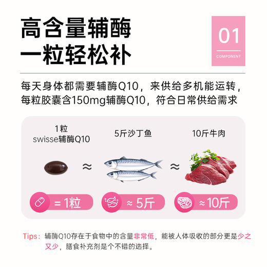 澳洲Swisse斯维诗辅酶q10软胶囊辅酶 q10护心脏 商品图2