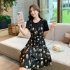奢姿大码女装2025夏季新款胖妹妹时尚减龄花卉印花假两件连衣裙9952802945A 商品缩略图0